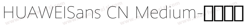 HUAWEISans CN Medium字体转换